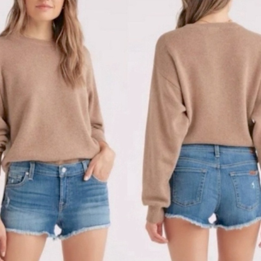 7 For All Mankind Cut Off Jean Shorts 26